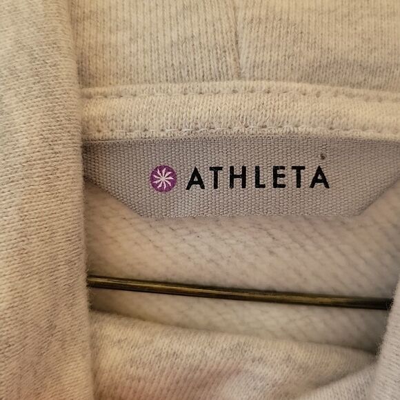 Athleta Sweatshirt XXS Heather Gray Turtleneck Pullover - Picture 4 of 5